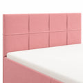 Verstellbares Samtkopfteil, gepolstert, 90x5x78/88 cm, für Boxspring- und Doppelbetten