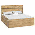 Lomadox Doppelbett 160x200 cm mit Bettkasten, Eiche, Jugend- und Ehebett