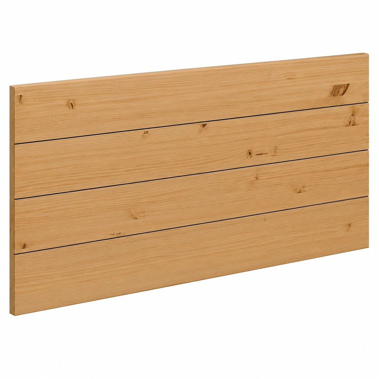 Massivholz Kopfteil 130/140 cm für Doppelbett - Skandinavisches Design, Handgefertigt in Spanien - Hiyori Dunkel