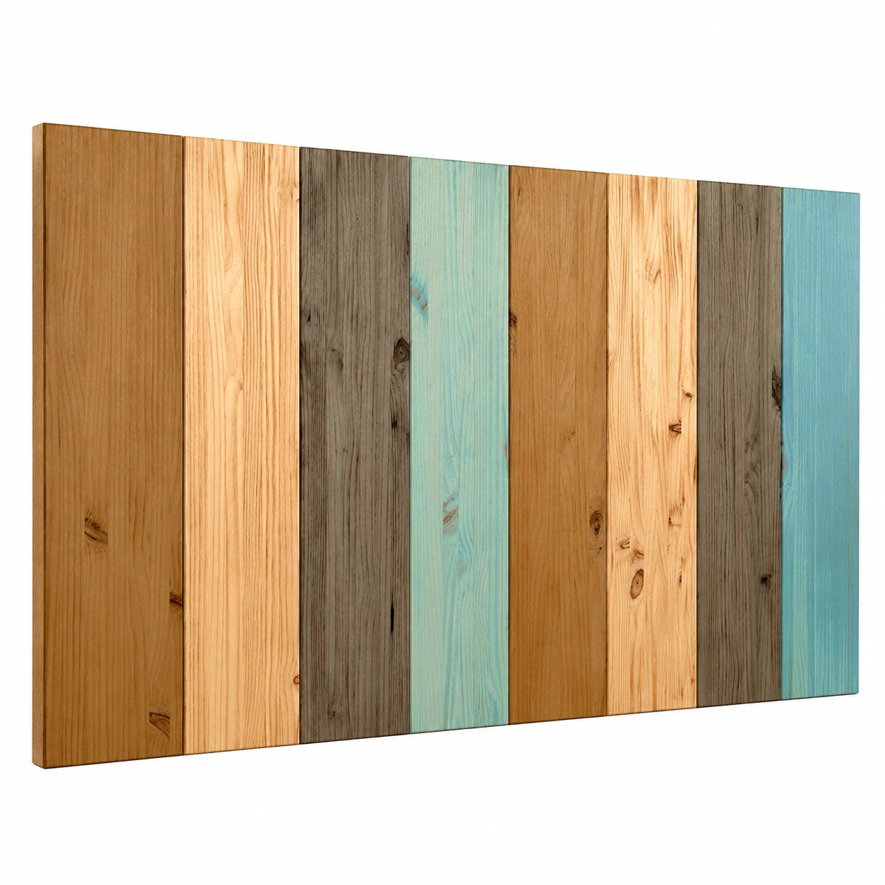 Massivholz Kopfteil, 130/140 cm, Nordisches Design, Handgefertigt in Spanien