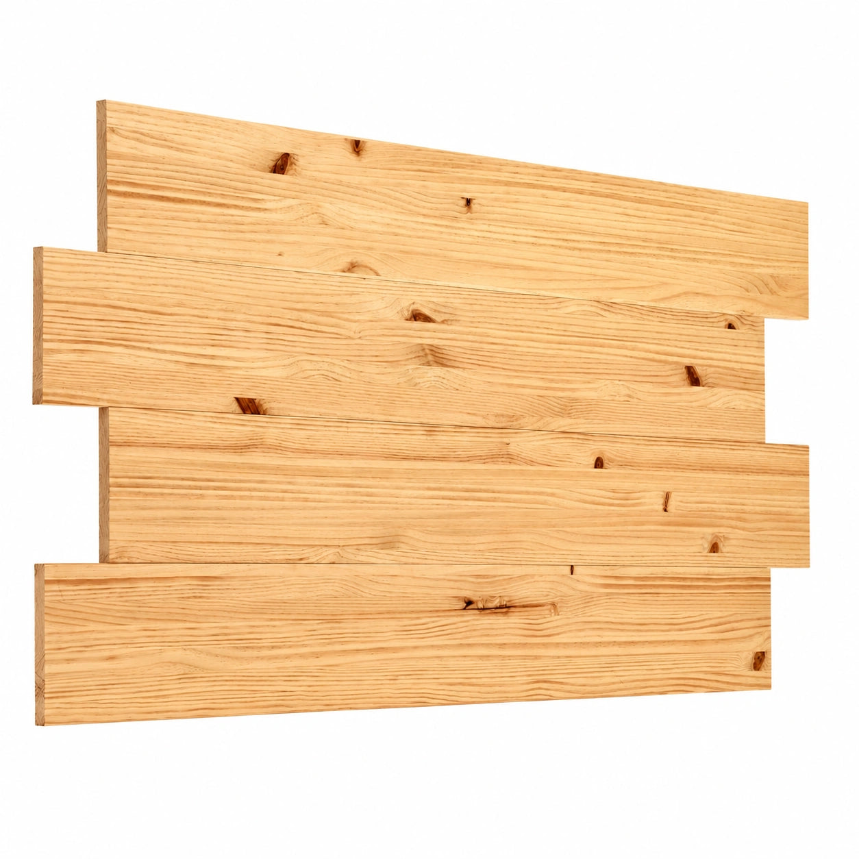 Massivholz Kopfteil für Ehebett, 130/140 cm, Handgefertigt – Nordisches Design