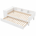 Multifunktionales Einzelbett 90x200 cm mit Schreibtisch und Regal